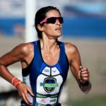 selective focus photography of woman running